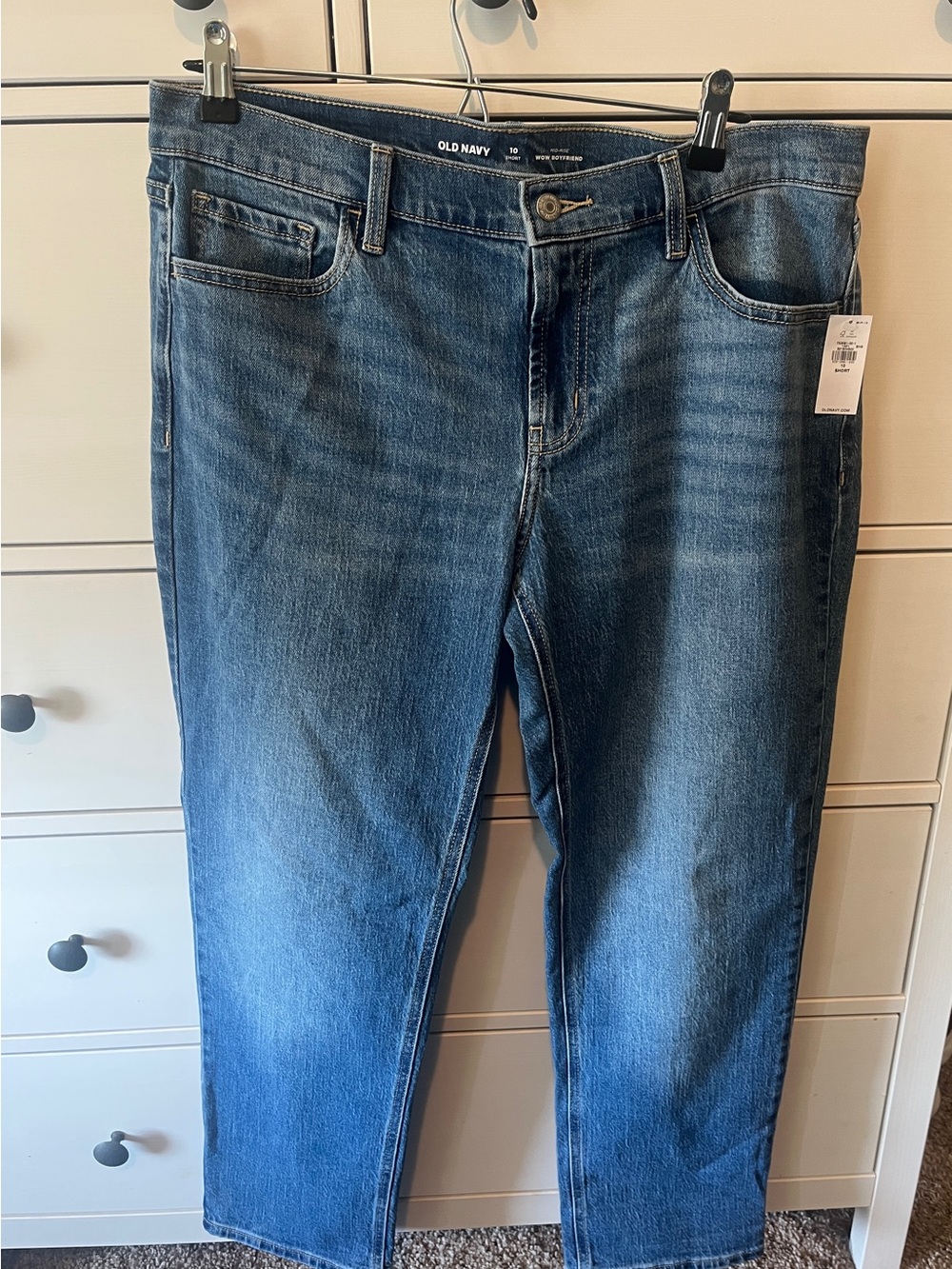 NWT Old Navy Wow Boyfriend Straight Jeans Size 10 Short